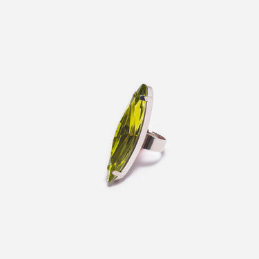 Andromeda Ring - Olivine / Silver