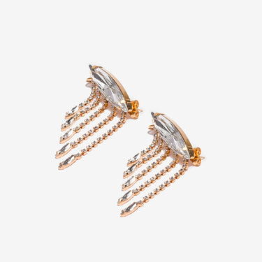 Andromeda Earrings - Crystal / Gold