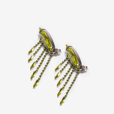 Andromeda Earrings - Olivine / Silver