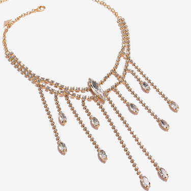 Andromeda Necklace - Crystal / Gold
