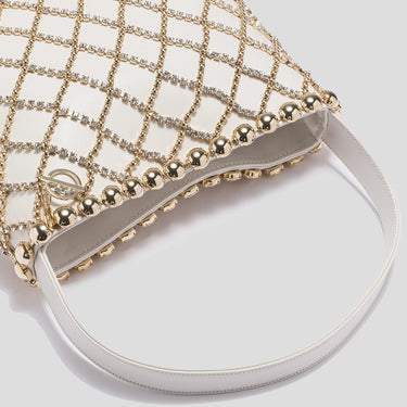 Chara Shoulder Bag - Ivory / Light Gold