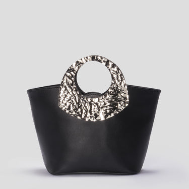 Nova Tote Bag - Black / Silver