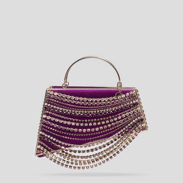 Vega Handbag - Violet / Light Gold